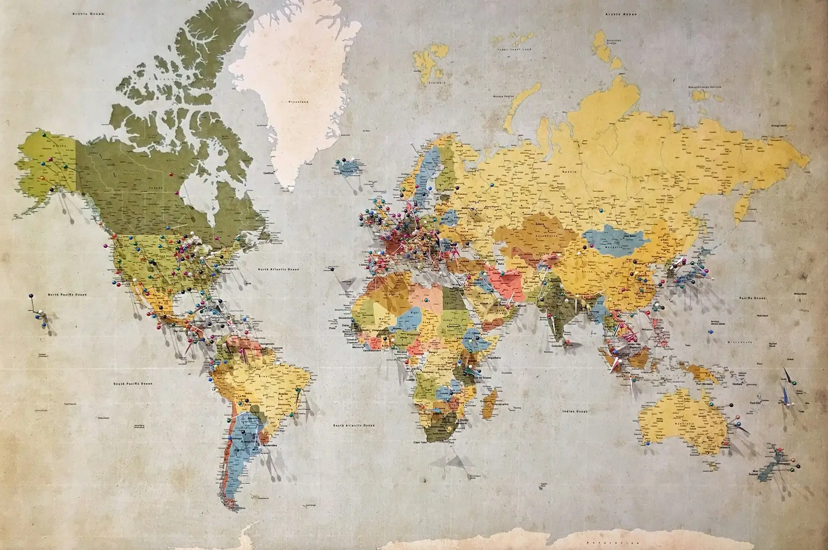 Carte du monde illustrant la portabilité internationale du contrat